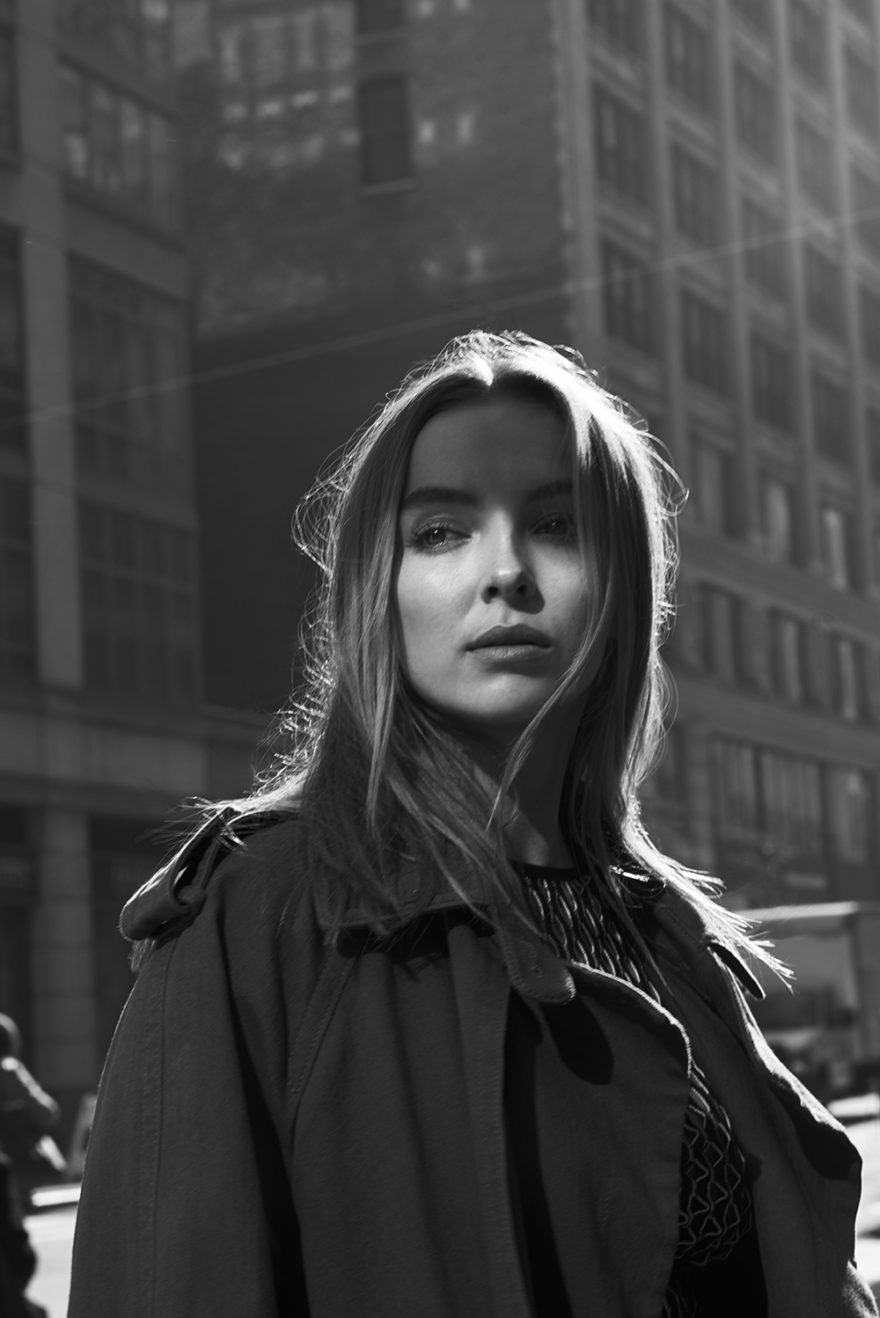 Jodie Comer for MONROWE Magazine. Photography by Chad Davis. Style by Christian Stroble. Hair by MATTHEW MONZON. Makeup by Satsuki Soma