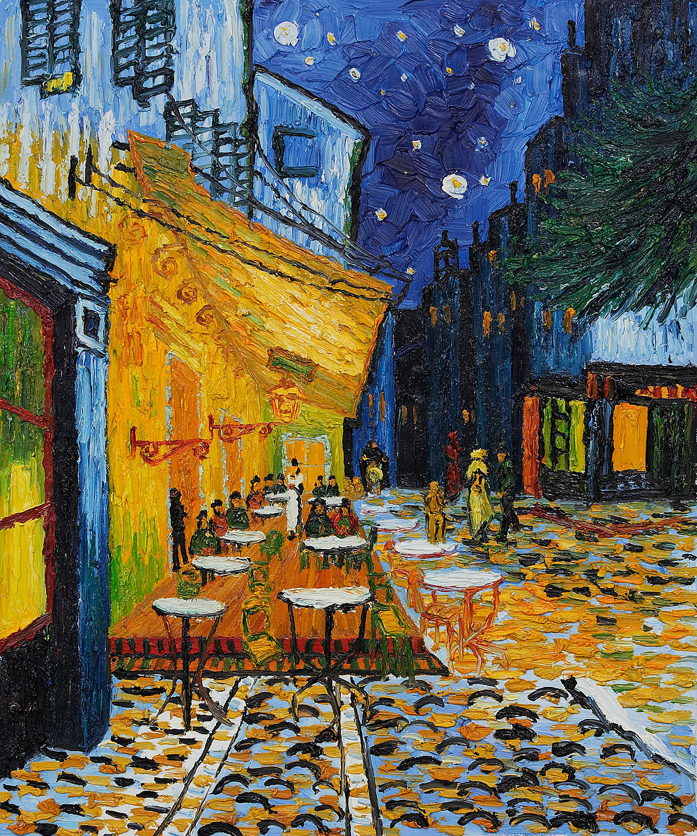 Image of Vincent Van Gogh's - Cafe-Terrace at Night Renoir.